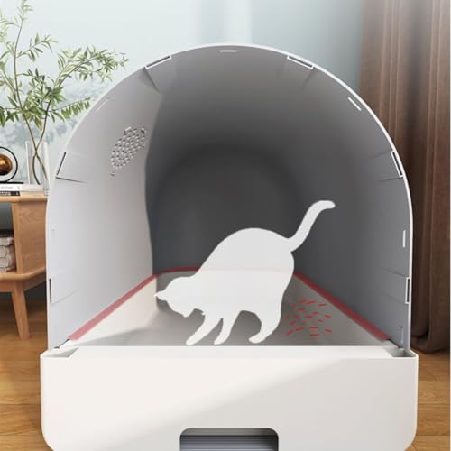 Caja de Arena Cerrada para Gatos Extra Grande Verde miniatura 4