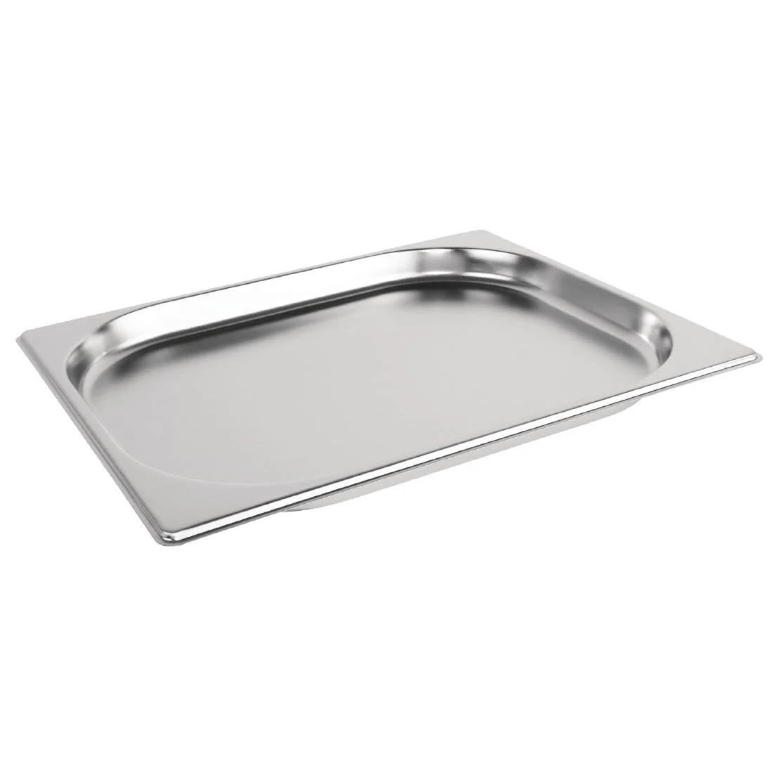 Vogue Stainless Steel 1/2 Gastronorm Tray 20mm - Food Serving Tray Freezer Safe K906