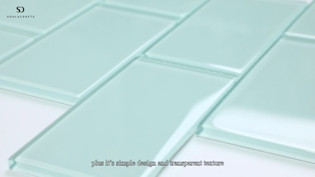 Peel And Stick Glass Subway Tile, 3 X 6 Inch, 5 Sq Ft, Light Green Gla &ndash