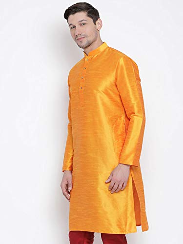 Image of VASTRAMAY Men's Cotton Silk Blend Kurta