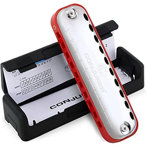 CONJURER Blues Harmonica, C Key, Professional Cover