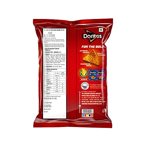 Image of Doritos Nacho Cheese, 153gm /142gm