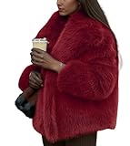 Design fonctionnel et tendance : manteau court en fausse fourrure pour femme,coupe classique,manteau chic et tendance,manches longues,grand revers élégant,style décontracté et luxueux,veste polaire pour femme,cardigan duveteux ouvert sur le devant,manteau long en fausse fourrure duveteuse,mode hivernale,longueur courte décontractée mettant en valeur votre silhouette charmante,cette veste d'hiver pour femme vous garde au chaud et vous offre une grande liberté de mouvement !