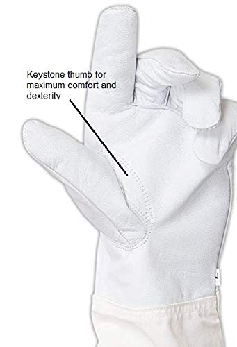 image for FOREST BEEKEEPING SUPPLY - Goatskin Leather Beekeeper's Glove with Lon