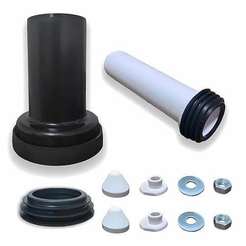 Wand WC Anschluss Set passend für verschiedene WC Anschlussrohre wie Modell 152.426 46.1 mit Doppeldichtung speziell für Hänge WCs konzipiert und Montagezubehör