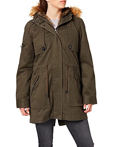Preisvergleich Produktbild Mavi Damen Hooded Jacket Parka, Grün (Forest Green 27110), Large