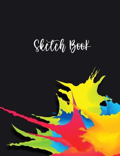 Sketch Book: Cute Blank Sketchbook for Drawing and Sketching for Kids Teens and Adults – 110 Drawing Art Pad Pages for Doodling Painting – 8.5×11 inches Large Size