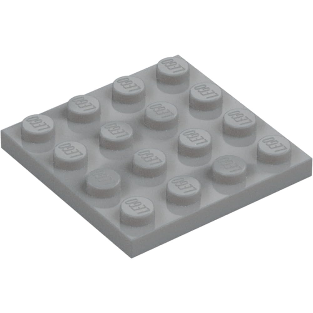 LEGO Plate 4 x 4, Part 3031, Multiple Colours Available (Light Bluish Gray, 2, count)