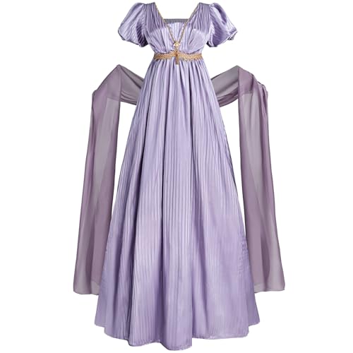 FCCAM Regency Dresses for Women Empire Waist 1800s Victorian Dress
