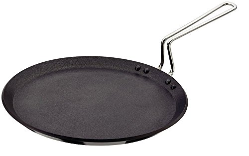 Futura Q40 Non-Stick Flat Tava Griddle, 30 cm, Black
