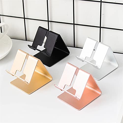1 peça Suporte de telefone de mesa dourado de luxo Suporte de cartão de visita de alumínio Rack de t