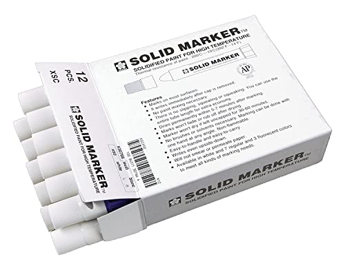 Sakura Solid Paint Markers - Permanent Marker Paint Pens - Window, Wood, & Glass Marker - White Paint - 12 Pack #TOP1