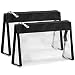Cambond Clear Makeup Bag, Waterproof Clear Cosmetics Bag TSA Approved Toiletry Bags for Vacation, Bathroom and Organizing (2 Pack)