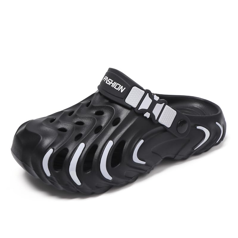 Image of Men's Clog Garden Shoes Adult Mule Outdoor Sports Sandals Summer Water Beach Shoes Casual Comfortable Fashion Breathable Slippers Lightweight