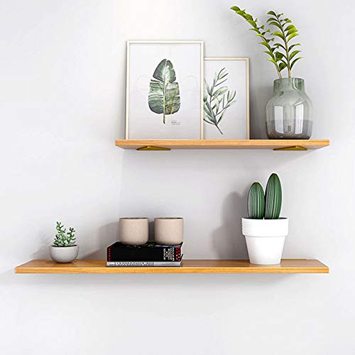 Z Metnal Gold Shelf Brackets, 6.5 X 5" Inch Heavy Duty Metal Triangle Shelving Bracket For Diy Floating Shelves, Home Decor Shelf Support, Wall Mounted, Gold, 4 Pcs #TOP4