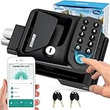 Kohree RV Door Lock Keyless Entry, 4-in-1 RV Door Locks Replacement with APP, Fingerprint, Password, Keys, Bluetooth RV Keyless Entry Door Lock for Trailer Camper RV Travel Trailer Door Latch