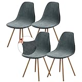 [Ajuste Perfecto] Ya sea que use sillas de comedor estándar o sillas de banquete de lujo, estas versátiles fundas de sillas comedor ajustables tienen la elasticidad suficiente para abrazar su silla en todos los lugares correctos. Además, hemos cosido una nueva banda elástica en la parte inferior para asegurar la funda mientras proporciona una apariencia limpia y lisa.