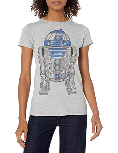 Star Wars womens Decorative R2d2 Graphic Tee T Shirt, Ath Heather, Large US