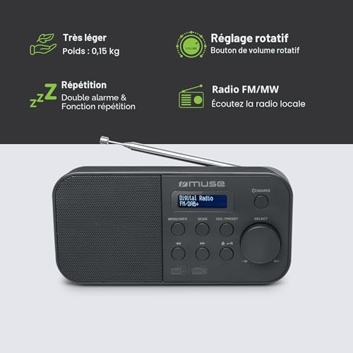 MUSE Radio Dab+ M-109 DB – vue 3