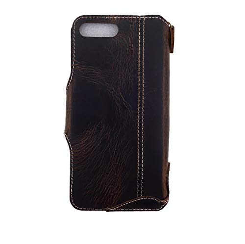 Yogurt Case For Iphone 8 Plus, Case For Iphone 7 Plus, Genuine Leather Wallet Handmade Compatible With Iphone 8 Plus/7 Plus 5.5 Inch Oil Leather #TOP1