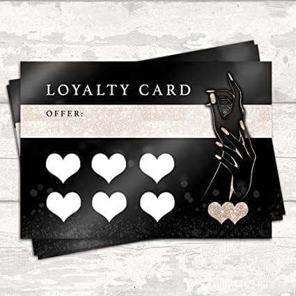 Loyalty Cards Beauty Lashes Nails Business (Nails x 150)