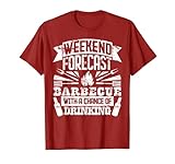 Funny Barbecue Grill Gag Weekend Pronóstico Barbacoa T-shirt Camiseta