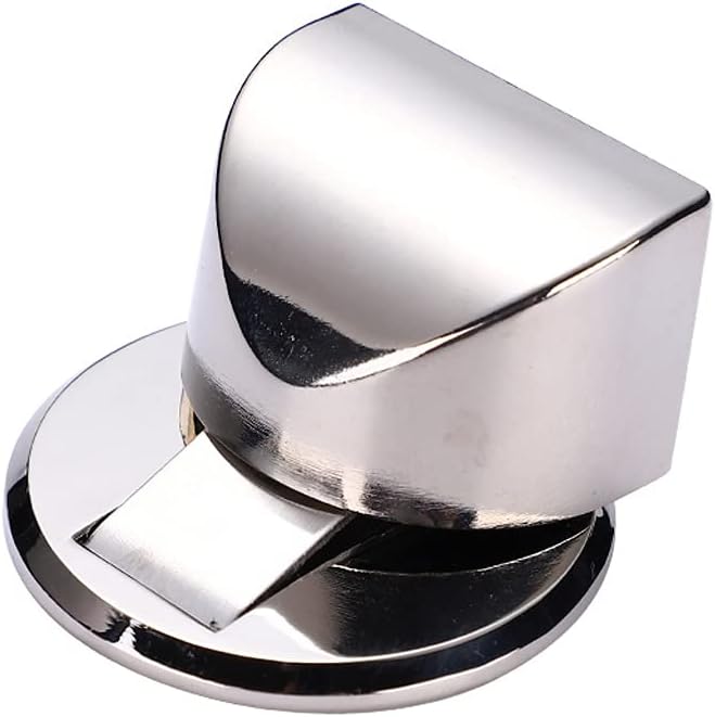 Punch-Free Door Stopper Hidden Door Holders Catch Floor Nail-Free Doors Anti-Collision Door Stop(Black)