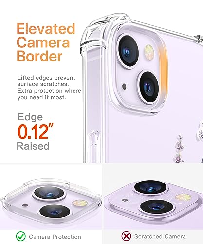 GVIEWIN Compatible with iPhone 14 Case 6.1 Inch 2022, with Tempered Glass Screen Protector+Camera Lens Protector - Image 4