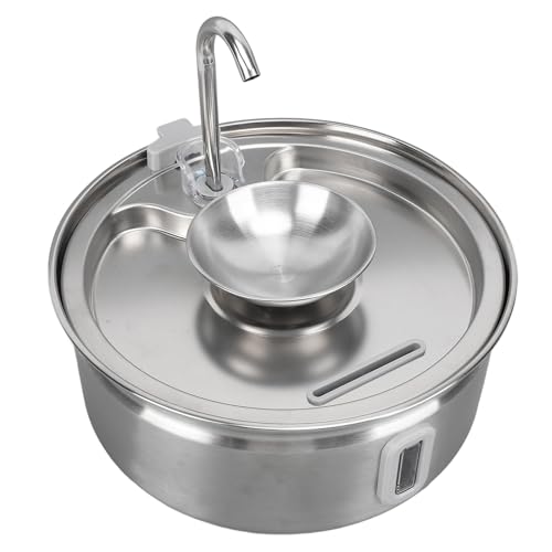Fuente de Agua para Gatos de Acero Inoxidable 3.2L miniatura 5