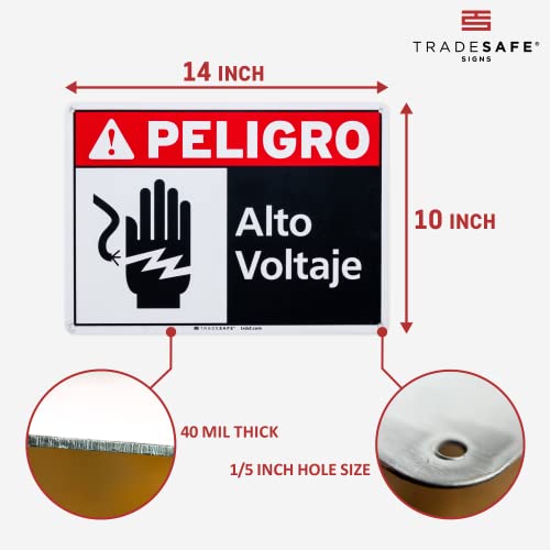 Panneau Danger High Voltage rigide contre l'usure extérieure