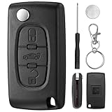 Perfect Compatibility: This key fob case is designed to be compatible with several vehicle models, including Citroen Berlingo, Citroen Dispatch, Peugeot Partner Van, and Toyota Proace. The CE0536 3-button design ensures a seamless fit for your key fo...