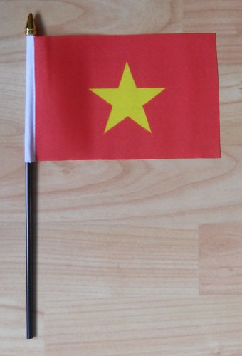 MadAboutFlags Vietnam Country Hand Flag - Small.
