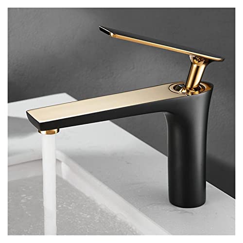 Robinet de lavabo en cuivre et laiton massif pour salle de bain rétro