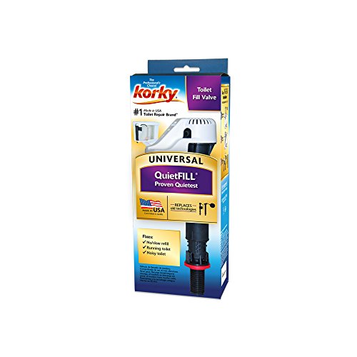 Image of Korky QuietFILL Toilet Fill Valve - Universal Fits 99% of Toilets - Easy Height Adjust for Fast Install, 528 (Pack of 2)