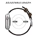 SWEES Leather Band Compatible for Apple Watch 42mm 44mm 45mm, Genuine Leather Replacement Wristband Strap Compatible iWatch Series 7 6 5 4 3 2 1 SE Sports & Edition Men And Women, Retro Brown