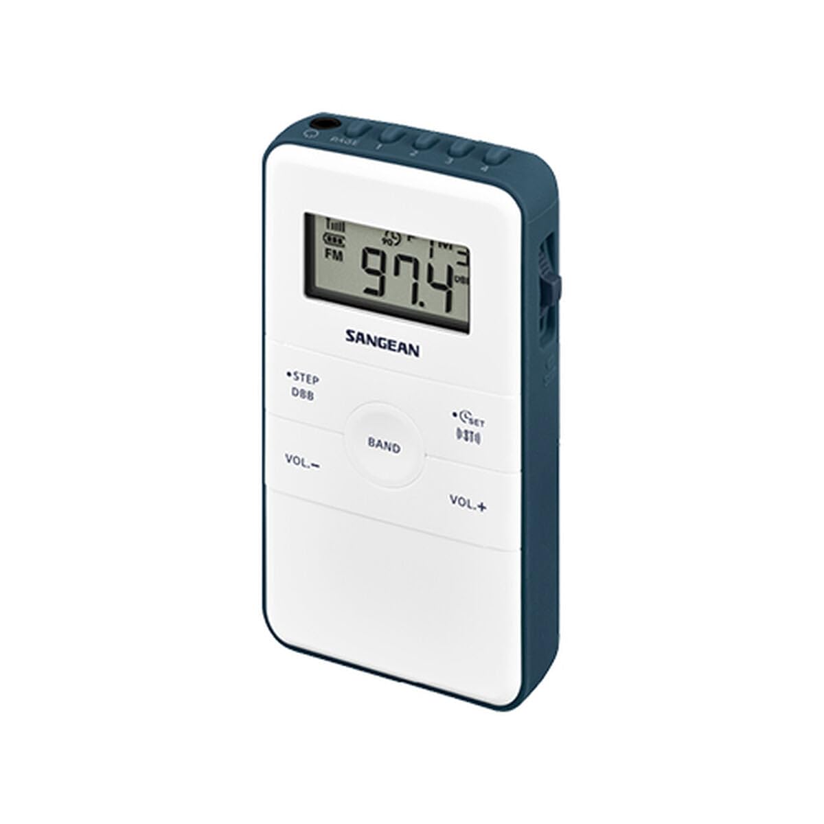 Sangean Radio Pocket 140 Blanco/Azul - Radio