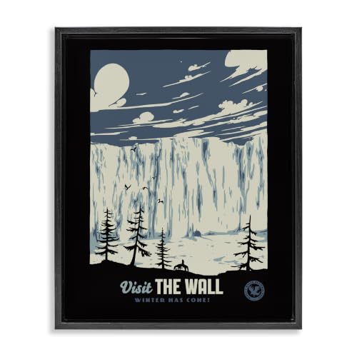 'Winter Has Come Fantasy Landscape'| Floating Frame Canvas Art