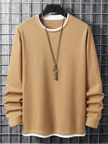 Image of TAGAS Men's Fleece Round Neck Sweatshirt|Winter wear(Combo)