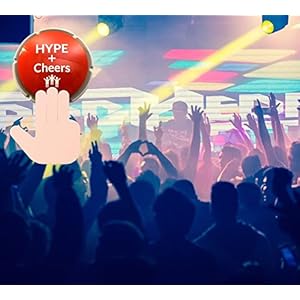 Airhorn Can Sound Button with Applause and Cheers Funny Easy Button Noise Maker Buzzer for Office Sporting Event Dance Party Fun Classroom Desk Toy Gag Birthday Gift Gadget for Teens DJ HYPE