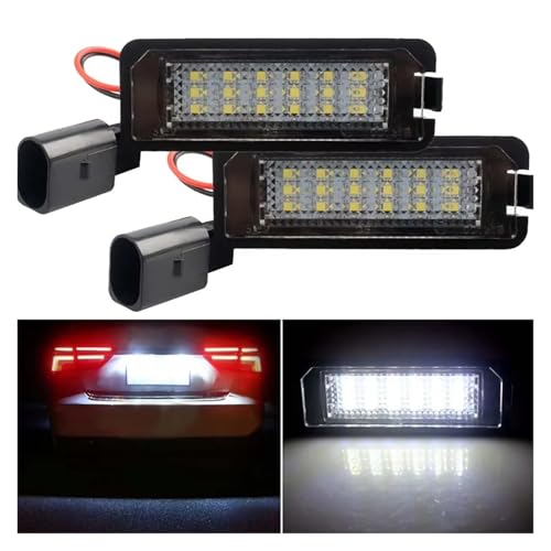 Lámpara matrícula trasera LED coche compatible con VW Passat B6 CC Golf MK7 3