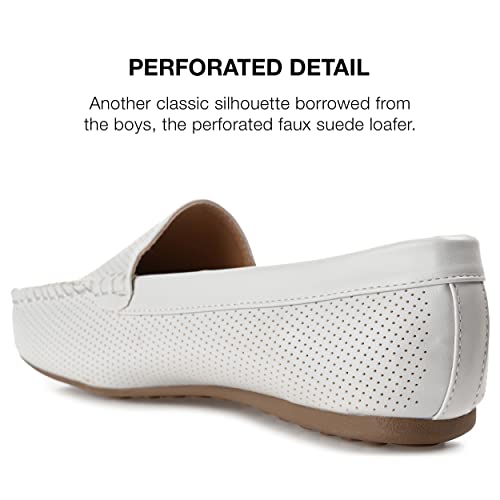 Image of Journee Collection Wide Width Halsey Loafers in Light Grey