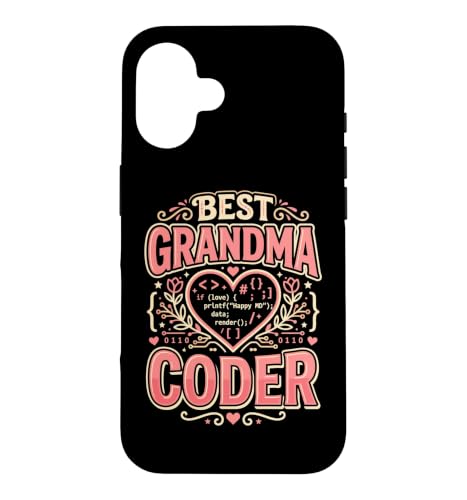 Developer Best Grandma Coder �i���o�[�v���O���}�[ �X�}�z�P�[�X iPhone 16 �p