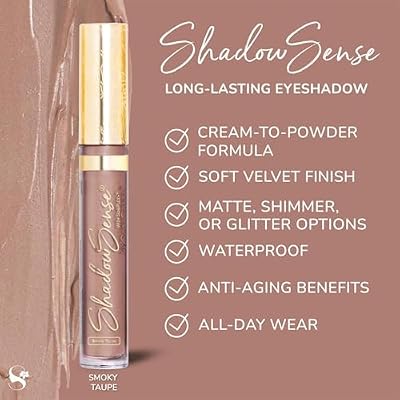 SeneGence ShadowSense EyeShadow, Smoky Taupe, 0.14 Oz, Matte Cream to Powder Eyeshadow, Long-Lasting, Anti-Aging, Waterproof, Smudge-Proof Formula for Flawless All-Day Wear