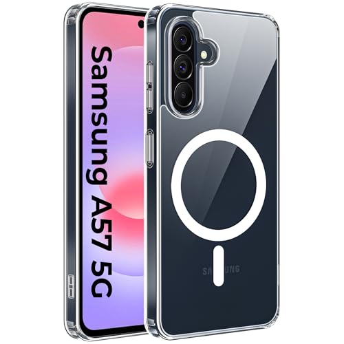 Image of A rtistque Clear Back Cover Case for Samsung Galaxy A57 5G | Compatible with Mag-Safe | Transparent Acrylic Armor | Shockproof TPU Protective Design | Samsung Galaxy A57 5G Back Cover - Transparent