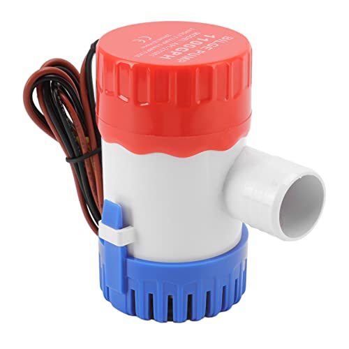 TARSHYRY Bomba de Sentina Sumergible No Automática con Motor Refrigerado por Agua para Piscinas, Spas y Marinos (1100GPH 24V)