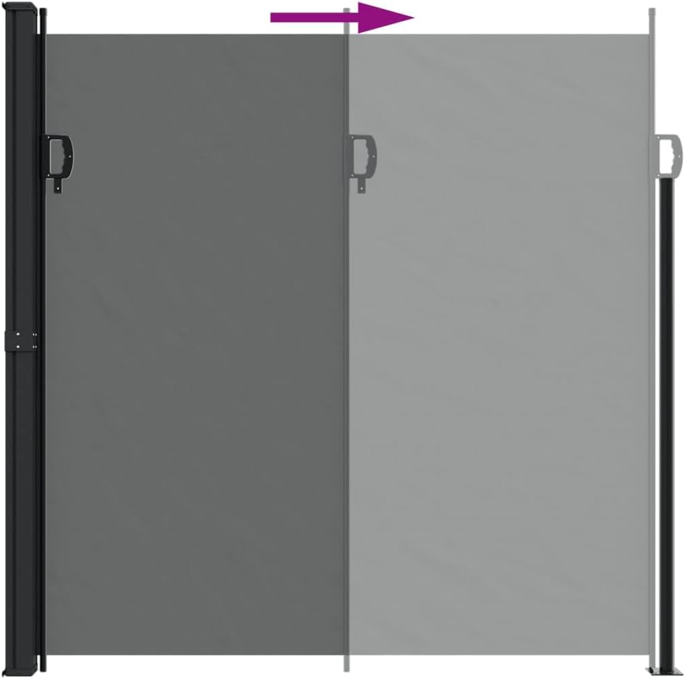 Diagram showing the extension of the sun blind