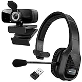 Utilisation prolongée et protection de la vie privée : notre casque Bluetooth sans fil est livré avec un port de charge rapide de type C et une batterie durable, minimisant les temps d'arrêt et maximisant l'efficacité. Ce casque offre jusqu'à 35 heures de temps de conversation et jusqu'à 40 heures de lecture avec seulement 2 heures de charge. La webcam d'ordinateur est équipée d'un bouchon d'objectif de confidentialité qui garantit votre vie privée en couvrant l'objectif de la webcam, vous protégeant des pirates potentiels pendant les appels vidéo ou lorsque la caméra est inactive.