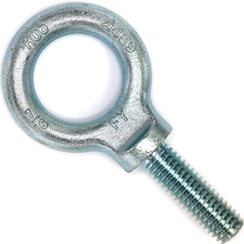 Image of Lifting Shoulder Eye Bolt 7 /16 inch-14 X 1-3 /8 inch | Blue Bright Zinc Plated