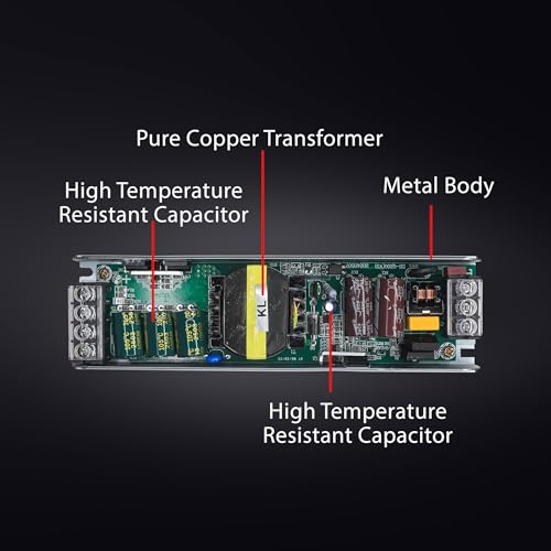 Image of Electronic Spices 12V 16.6A SMPS LED Power Supply 200W AC to DC Converter for CCTV DIY Projects, Decorative Lighting & High Current LED Driver Transformer