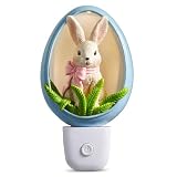 RAZ Imports Bunny Blue Night Light, 6-Inch, Resin, Multicolor